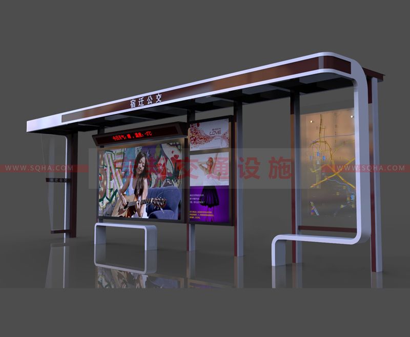 鄉(xiāng)鎮(zhèn)風(fēng)格候車(chē)亭廠(chǎng)家，適合小城市布局