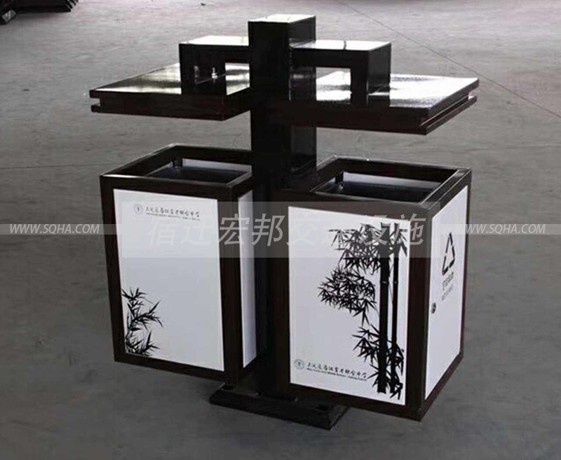 創(chuàng)意中國風垃圾桶